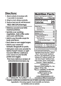 Road's  End Organics Gluten Free Savory Herb Gravy, Mix, Organic, 1 Ounce Pouch (Pack of 12)
