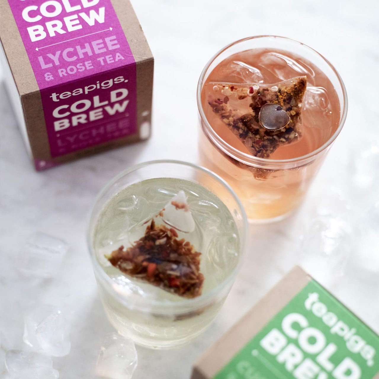Teapigs Cucumber & Apple Cold Brew Made With Whole Leaves (6 Packs of 10 Tea Bags)