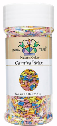 India Tree Nature's  Colors Carnival Sprinkles, 6 Ounce