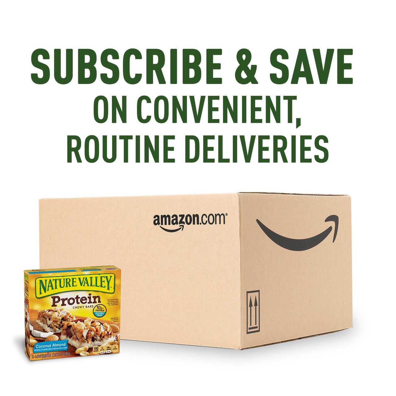 Nature Valley Protein Chewy Granola Bars, Coconut Almond, Gluten Free, 5 Bars