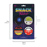 Genuine Fred Snack Throwback Bag Clips, Assorted, set of 4