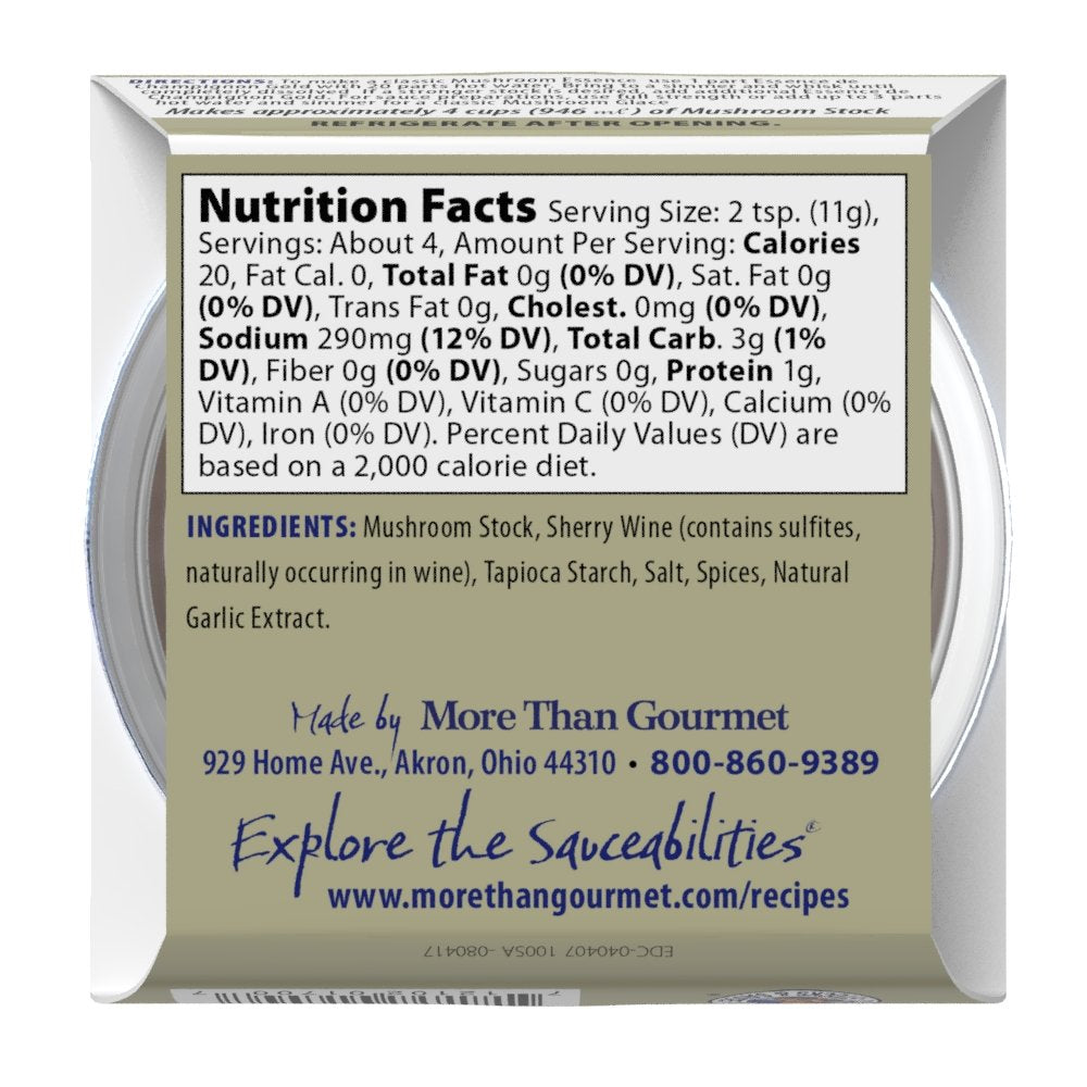 More Than Gourmet Essence De Champignon Gold; Mushroom Essence, 1.5 Ounce Units (Pack of 6)