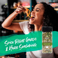 Simply Organic Spice Right Everyday Seasoning Blends, Garlic & Herb, Certified Organic | 2 oz