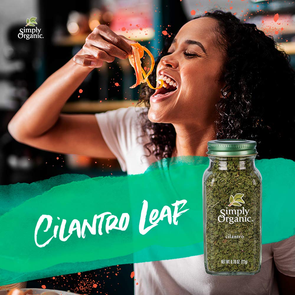 Simply Organic Cilantro Leaf, Cut & Sifted, Certified Organic | 0.78 oz | Coriandrum sativum L.