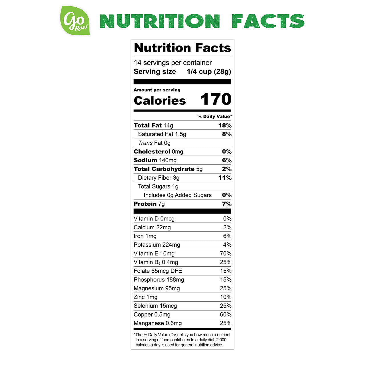 go Raw with Sea Salt Sprouted Organic Bag Keto Vegan Gluten Free Snacks Superfood, Sunflower Seeds, 14 Oz