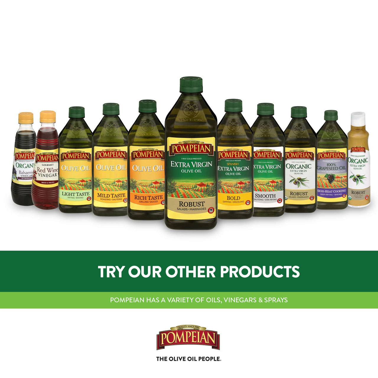 Pompeian USDA Certified Organic Extra Virgin Olive Oil Non-Stick Cooking Spray, Full-Bodied Flavor, Perfect for Salads and Pasta Drizzling, Naturally Gluten Free, Non-Allergenic, Non-GMO, No Propellants, 5 FL. OZ., Single Bottle