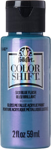 FolkArt Color Shift Acrylic Paint in Assorted Colors (2 ounce), Blue Flash 2 Fl Oz (Pack of 1)
