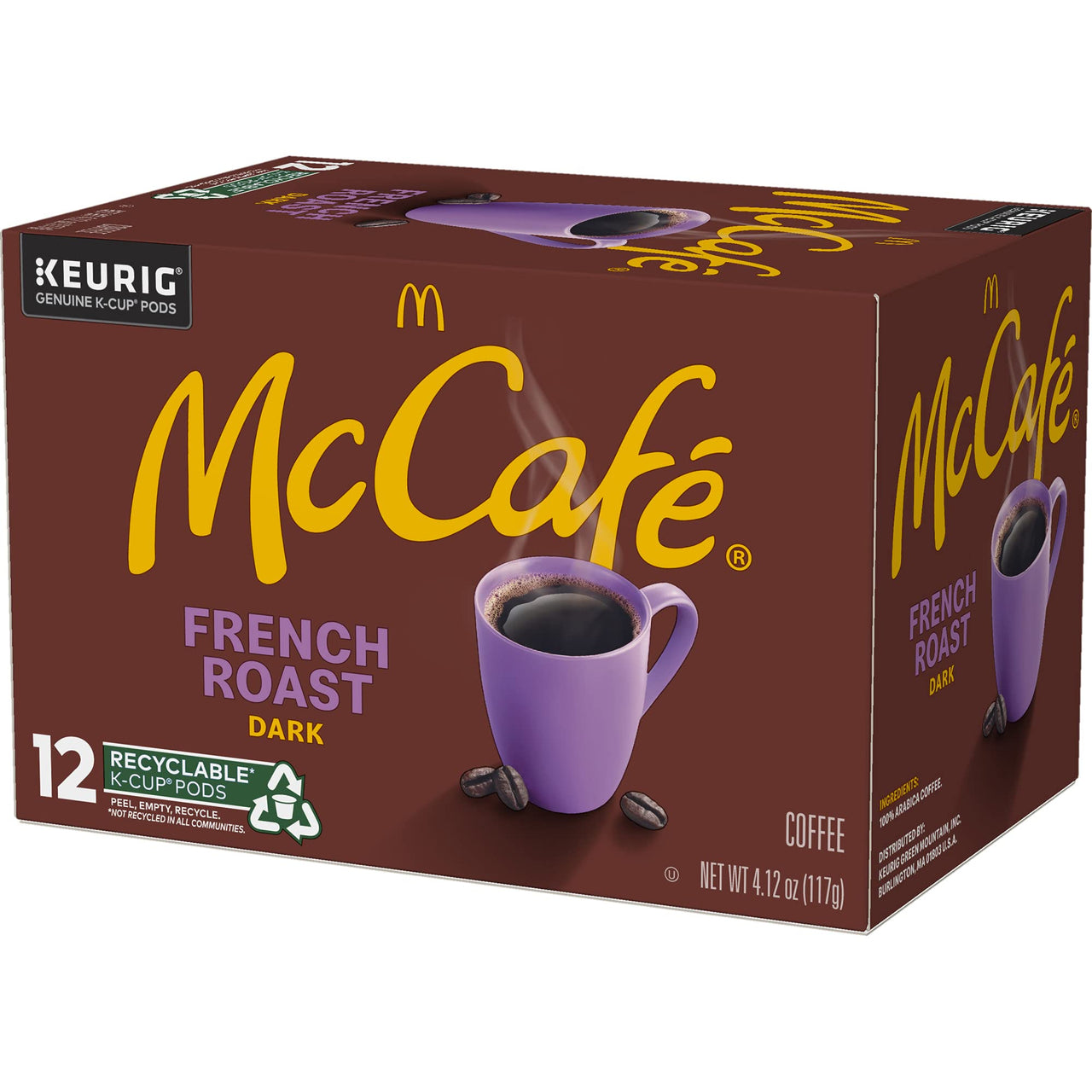 McCafe French Roast Keurig K Cup Coffee Pods (12 Count) (Pack of 2)