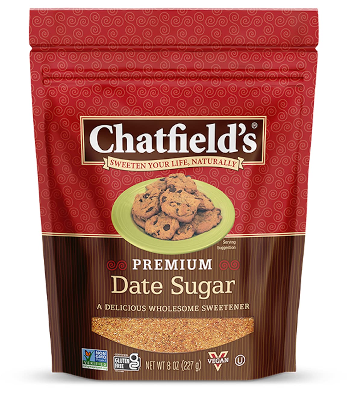 Chatfield's  Granulated Date Sugar Raw - Sugar Substitute for Kosher, Vegan and Gluten Free (Pack of 1)