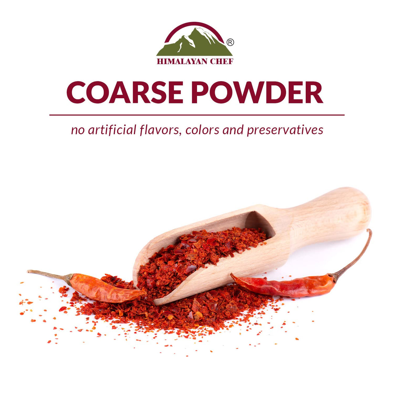 Himalayan Chef Red Crushed Pepper Shaker - Organically Crushed Red Chili Pepper Flakes Great for Pizza, Chowder, Seafood, and Pasta (3.88 Oz)