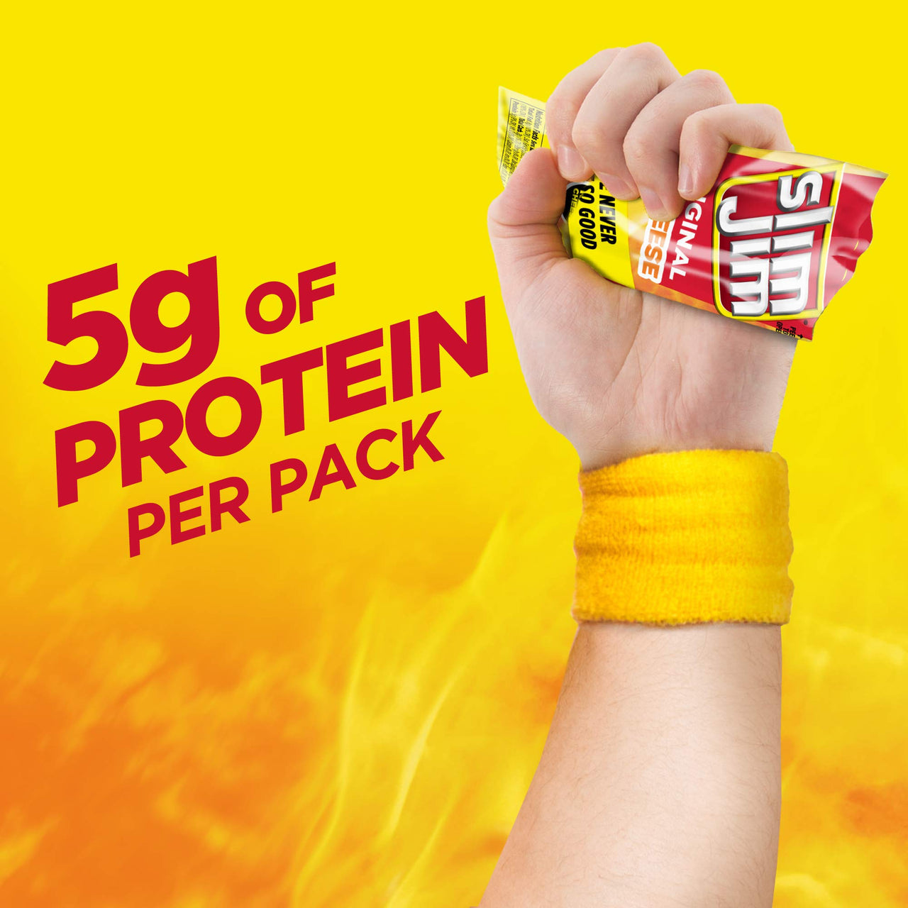 Slim Jim Original 'N Cheese, Original Flavor, 0.9 oz 10 ct