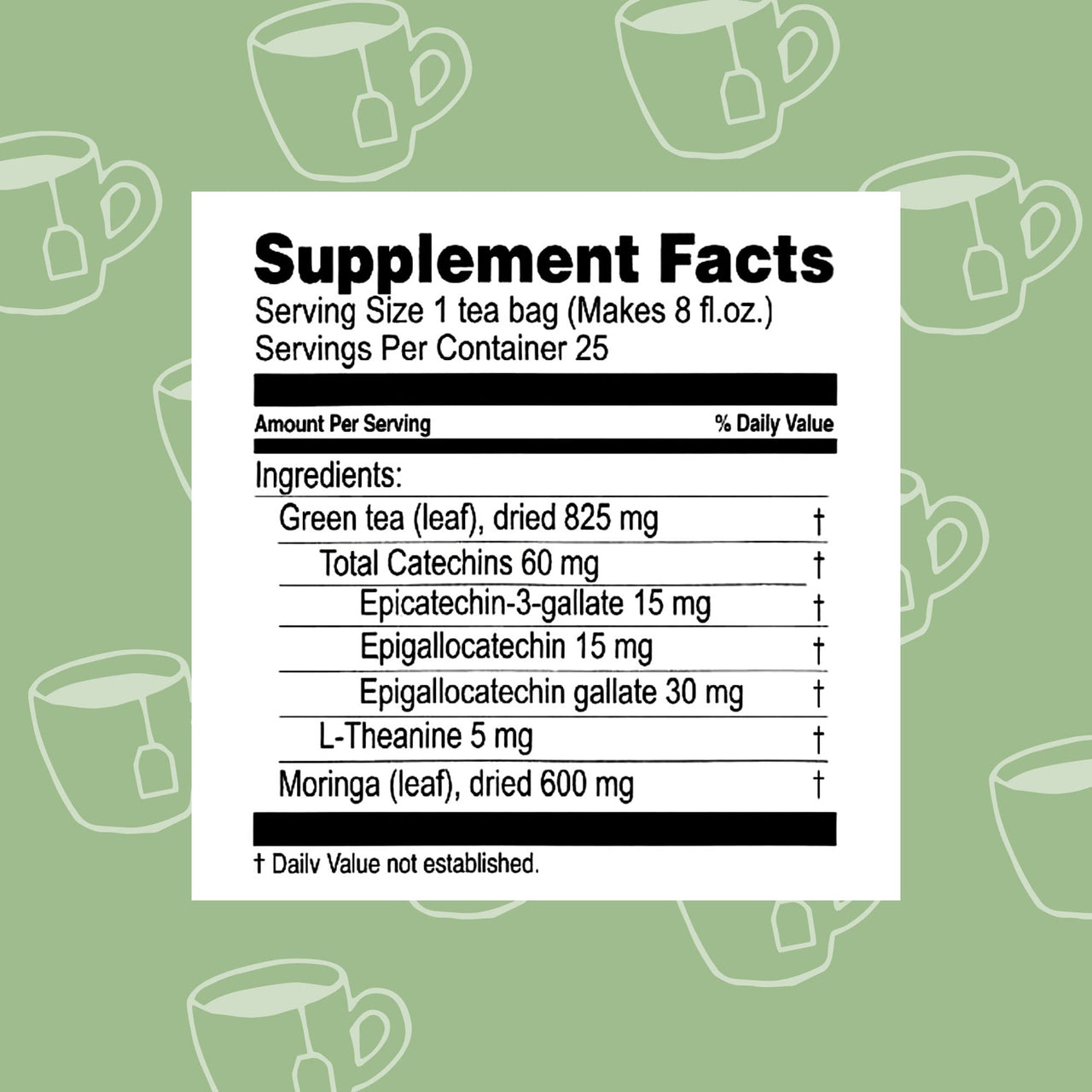 Hyleys Tea Moringa Oleifera with Mango Flavor - 50 Tea Bags (Miracle Tree Tea)