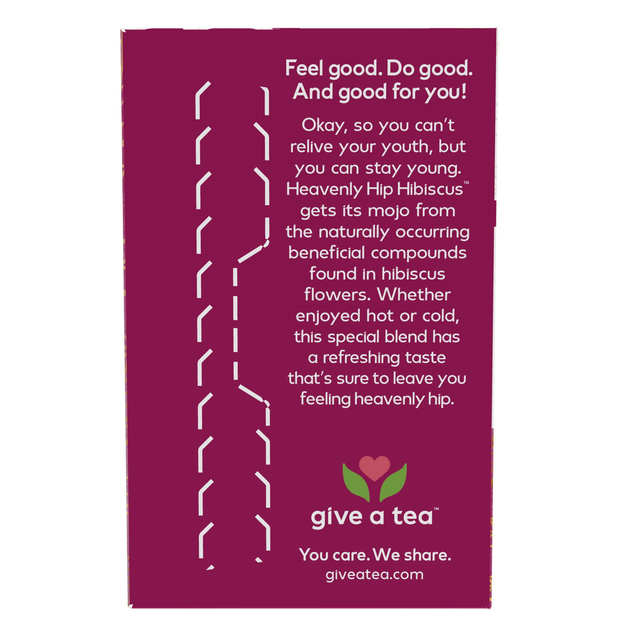 NOW Foods Give a Tea Organic Heavenly Hibiscus Punch Tea, Caffeine-Free, 24 bags, for everyday wellness