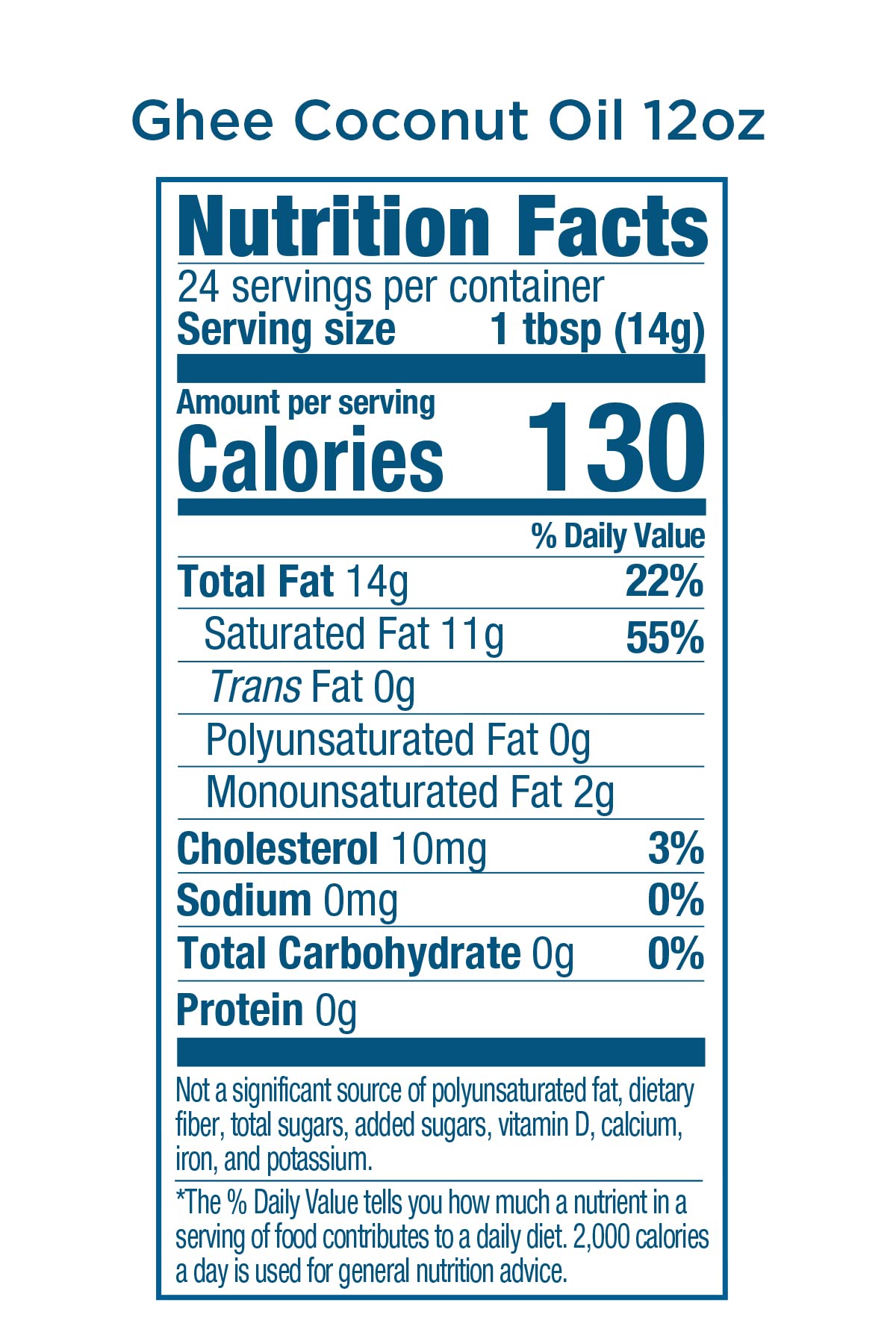 USDA Organic Grass Fed Ghee and Coconut Oil Blend, 12oz, Compare our cost per oz and Certified Organic, Carrington Farms