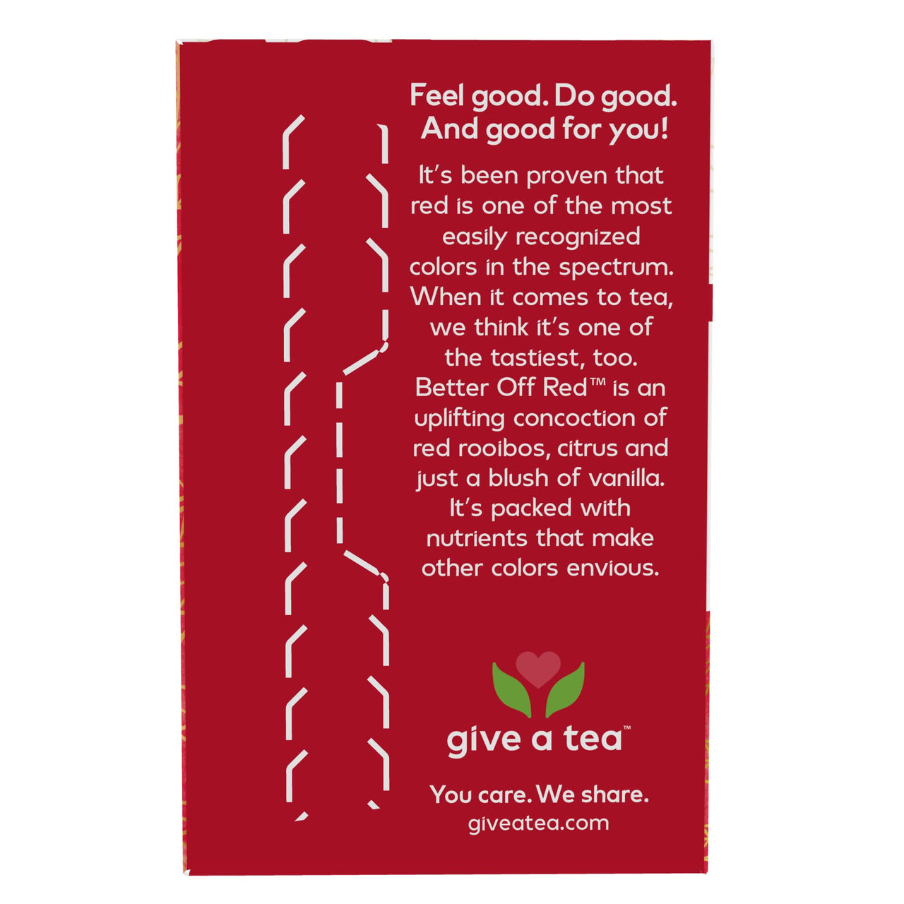 NOW Foods Give a Tea Better off Red Rooibos Tea with a Vanilla-Citrus Blush, Caffeine-Free, 24 bags