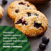 Manitoba Harvest Organic Ground Hemp Seed, 7 oz  5g Plant Based Protein, 6g of Fiber per Serving  Non-GMO Project Verified, Vegan, Keto, Paleo  Omega 3 & 6  Smoothies, oatmeal, use in baking