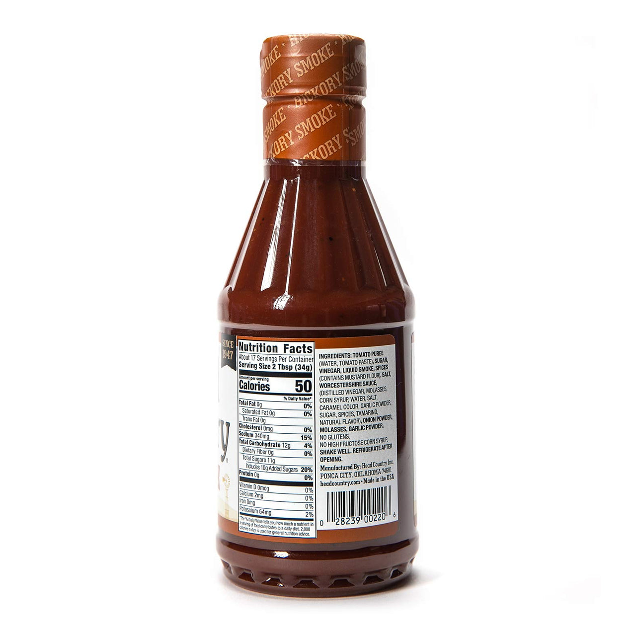 Head Country Hickory Smoke BBQ Sauce, 20oz