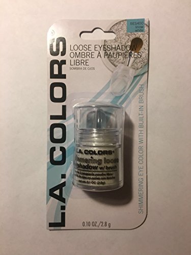 L. A. Colors Expressions Shimmering Loose Eyeshadow, Snow White. Net Wt 0.10 Oz (2.8 G)