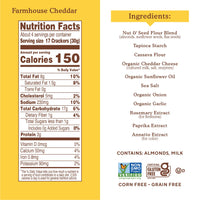 Simple Mills Almond Flour Crackers, Farmhouse Cheddar - Gluten Free, Healthy Snacks, 4.25 Ounce (Pack of 1)