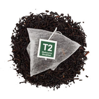 T2 Tea - Melbourne Breakfast Black Tea, 25 Tea Bags in a Box, Sweet Vanilla Flavoured Tea, 50g (B125AE019)