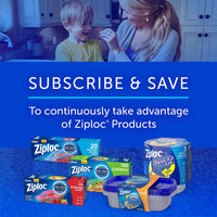 Ziploc Quart Food Storage Freezer Slider Bags, Power Shield Technology for More Durability, 34 Count