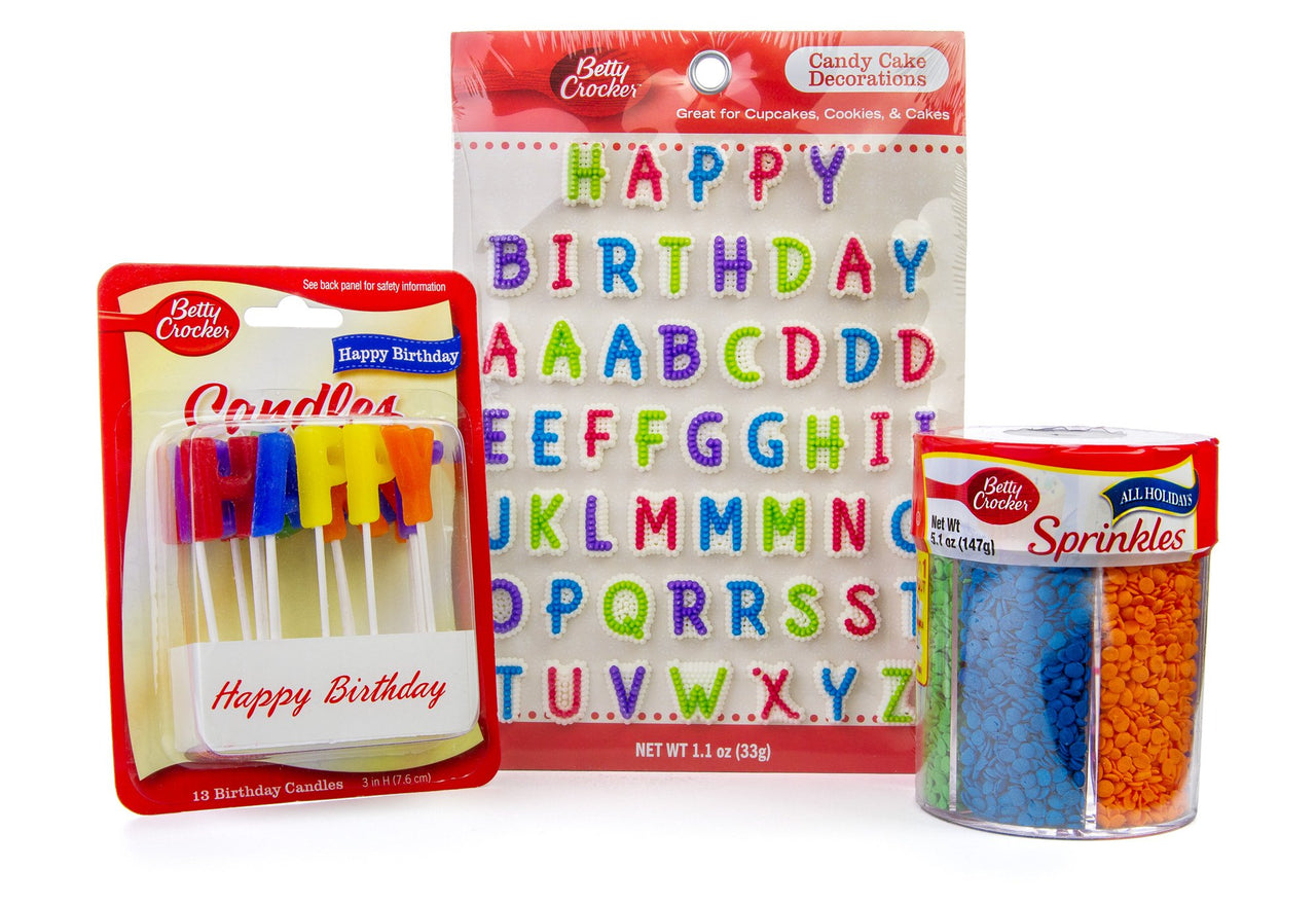 Betty Crocker Happy Birthday Candy Cake Decorations