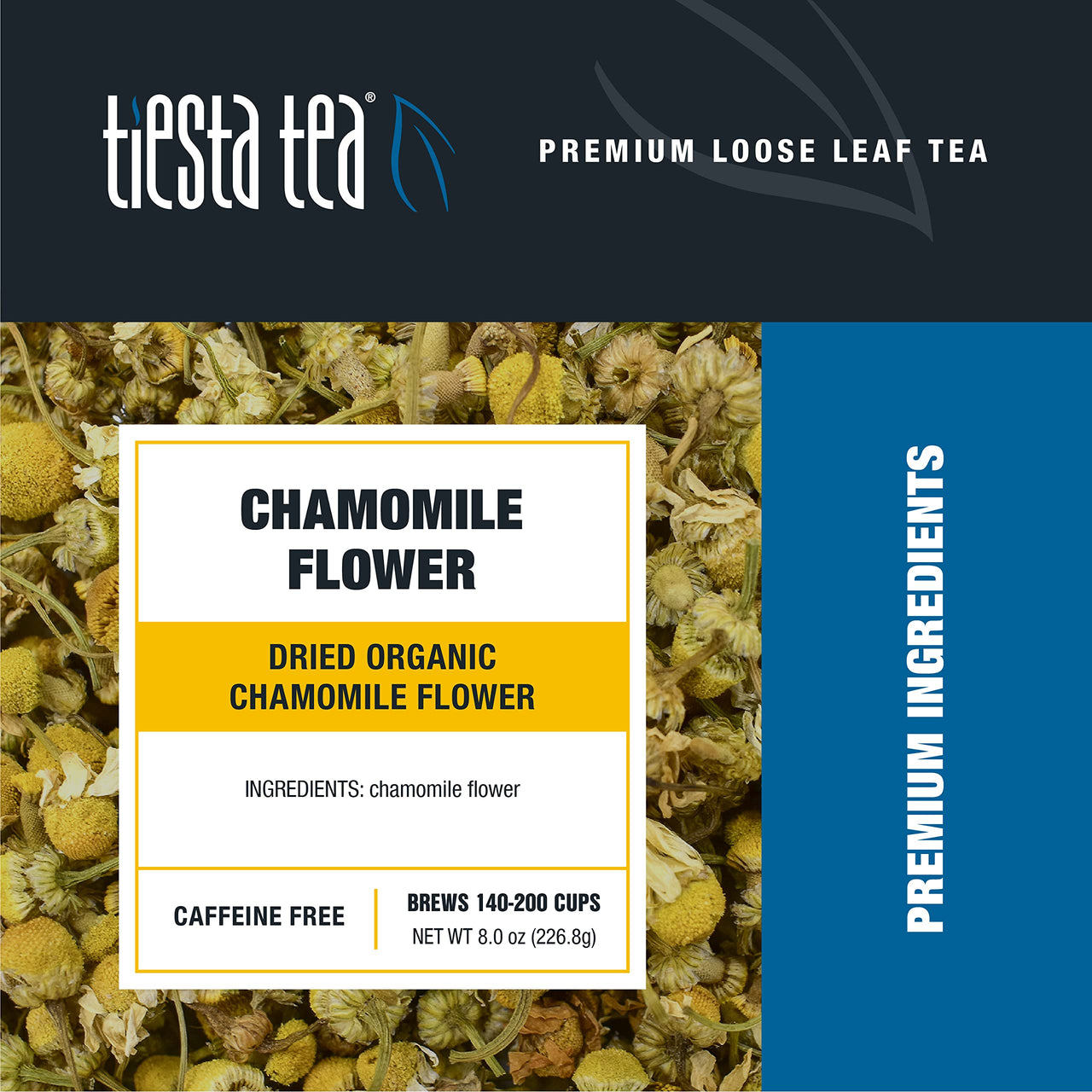 Tiesta Tea Organic Lavender Flowers Bulk Bag, 100% Raw Edible Lavender Buds, Natural Flavors, No Artificials, 8 ounce