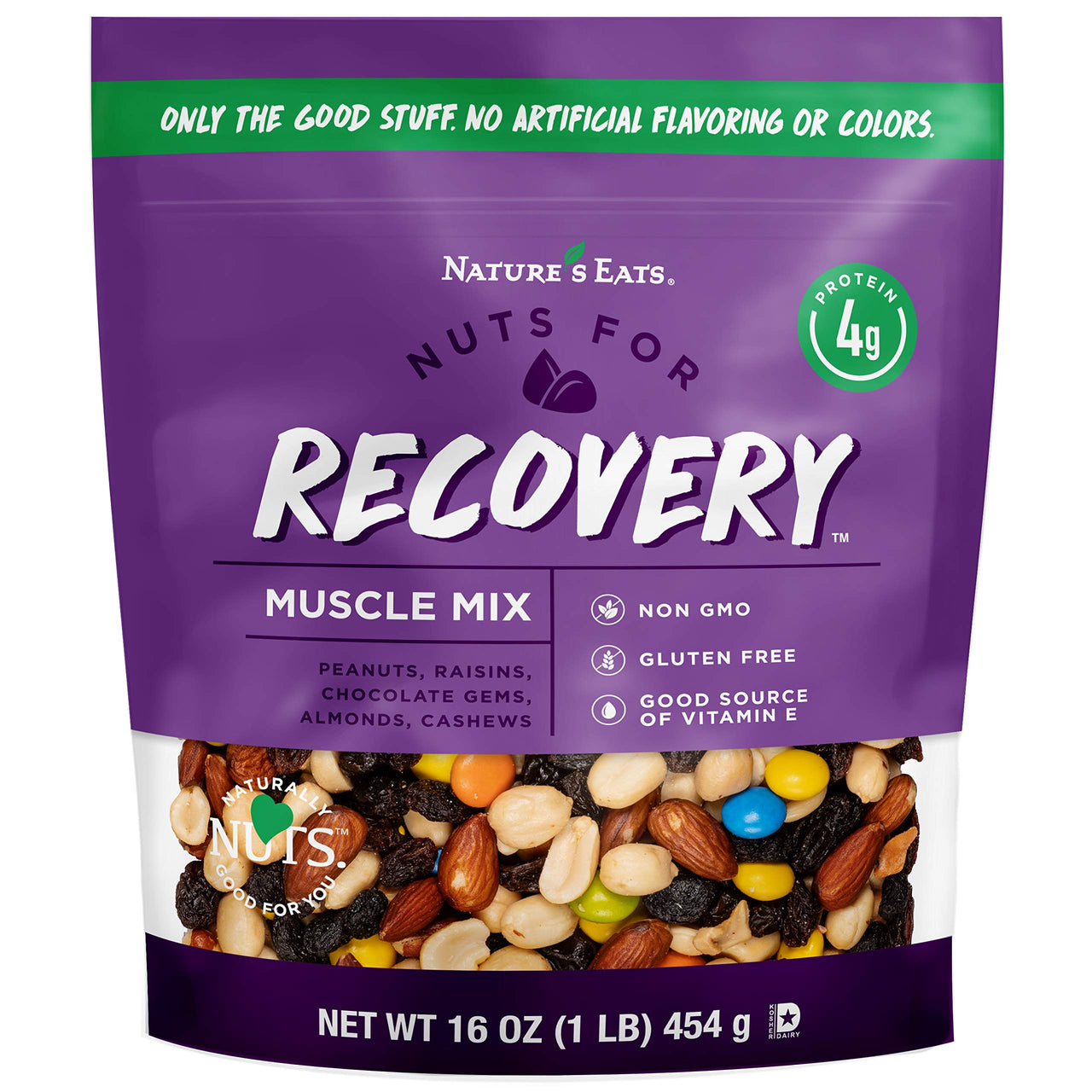 Nature's  Eats Nuts for Recovery Muscle Trail Mix, Oz, Assorted, 16 Oz