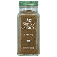 Simply Organic Ground Nutmeg, Certified Organic | 2.3 oz | Myristica fragrans Houtt.