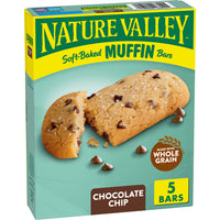 Nature Valley Soft-Baked Muffin Bars, Chocolate Chip, Snack Bars, 5 ct