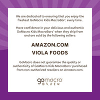 GoMacro Kids MacroBar Organic Vegan Snack Bars - Chocolate Chip Cookie Dough (0.90 Ounce Bars, 7 Count)