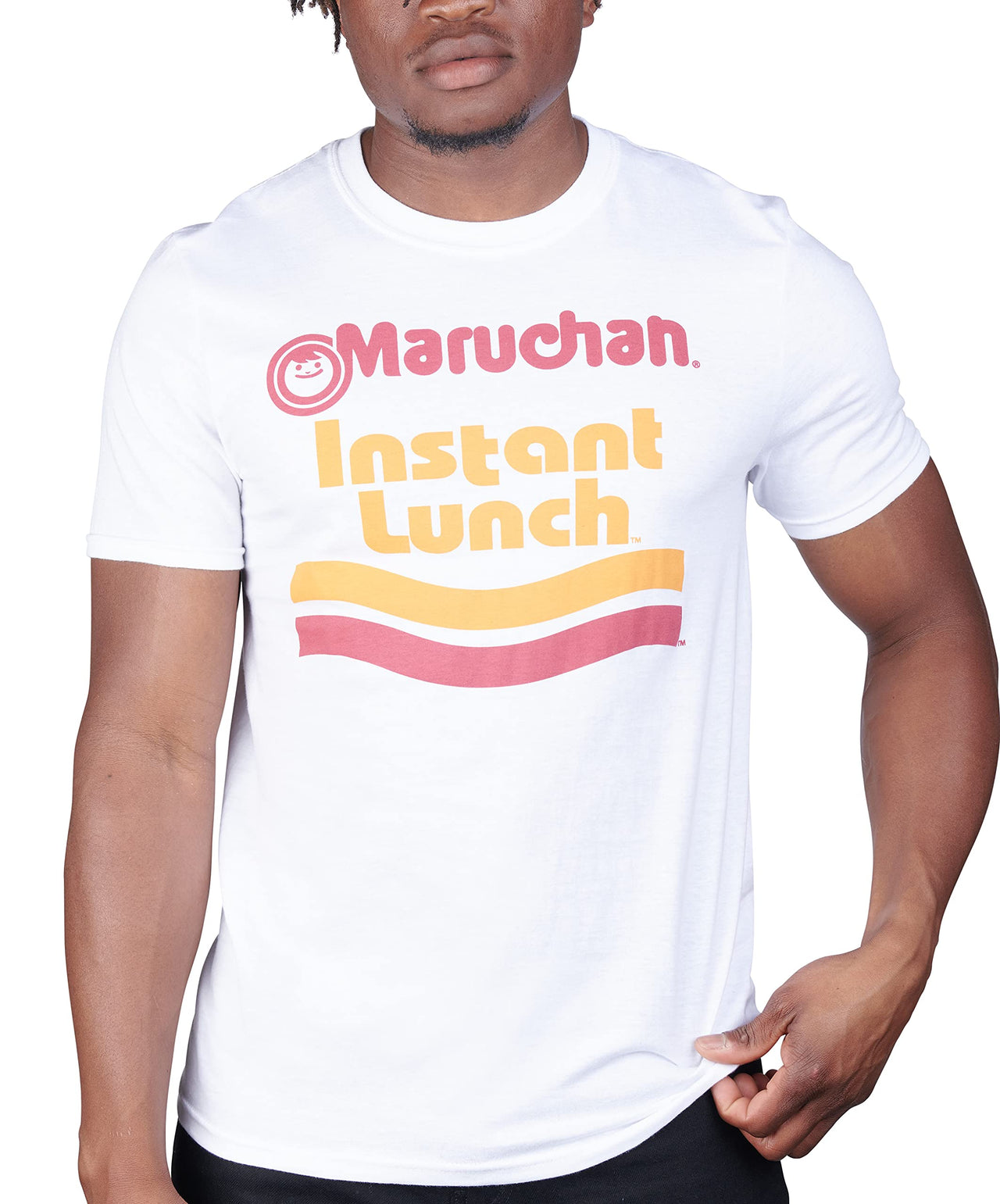 Maruchan unisex adult Ramen Noodle Instant Lunch Logo T-shirt T Shirt, White, XX-Large US