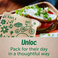 Ziploc Paper Sandwich & Snack Bags, Recyclable & Sealable with Fun Designs, 50 Count