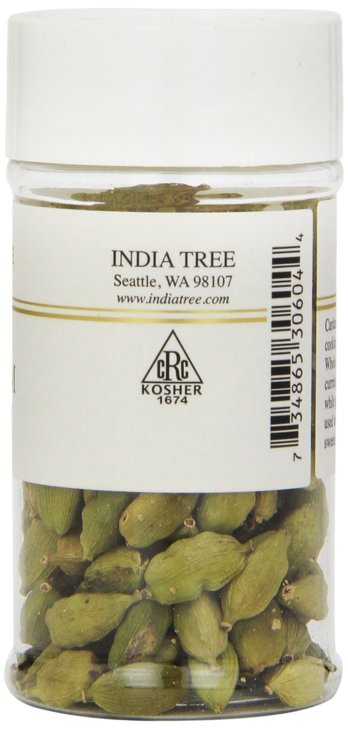 India Tree Cardamom, Green Pod, 1.2 Ounce