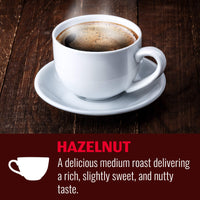 Hills Bros Single Serve Coffee Pods, Hazelnut, Medium Roast, 12 CountKeurig Compatible, Roasted 100% Arabica Coffee, Slightly Sweet and Nutty Flavo