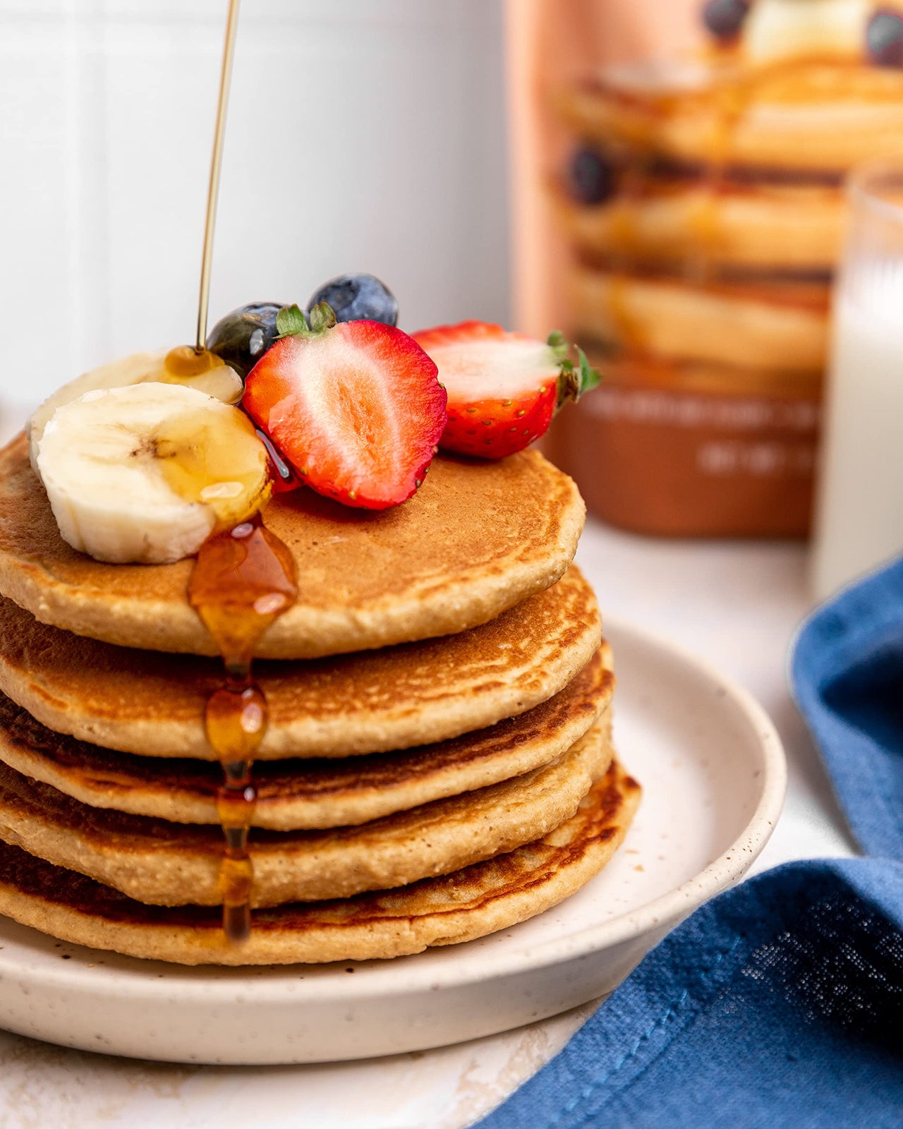 Miss Jones Baking Original Oat Pancake and Waffle Mix - Made with Oat Flour, Gluten Free, 10g of Protein, 100% Whole Grains (Pack of 1)
