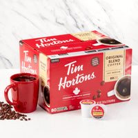 Tim Hortons Original Blend, Medium Roast Coffee, Single-Serve K-Cup Pods Compatible with Keurig Brewers, 12ct K-Cups (Pack of 2)