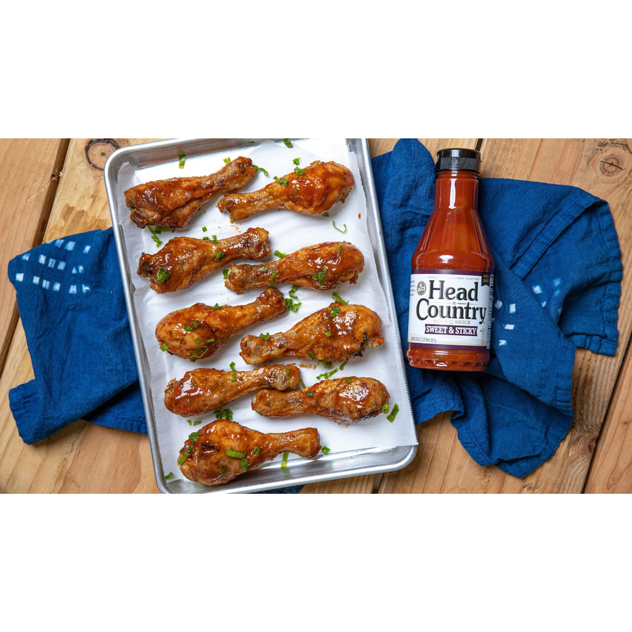 Head Country Bar-B-Q Sauce, Sweet & Sticky | Gluten Free BBQ Sauce With No Allergens Or Preservatives | Sweet & Robust Championship Barbecue Sauce Great on Beef, Pork & Chicken | 20 Ounce, Pack of 1