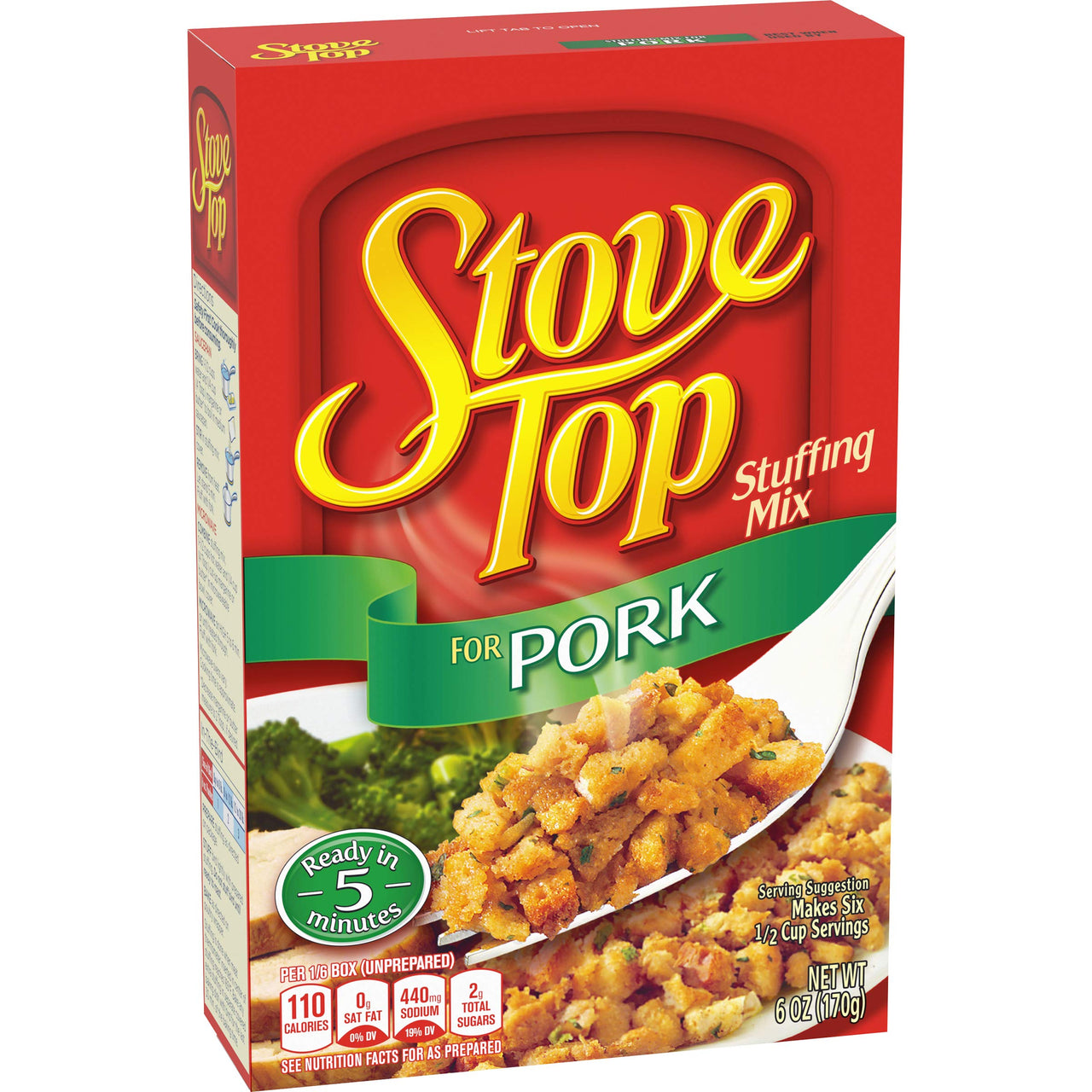 Stove Top Stuffing Mix for Pork (6 oz Box)