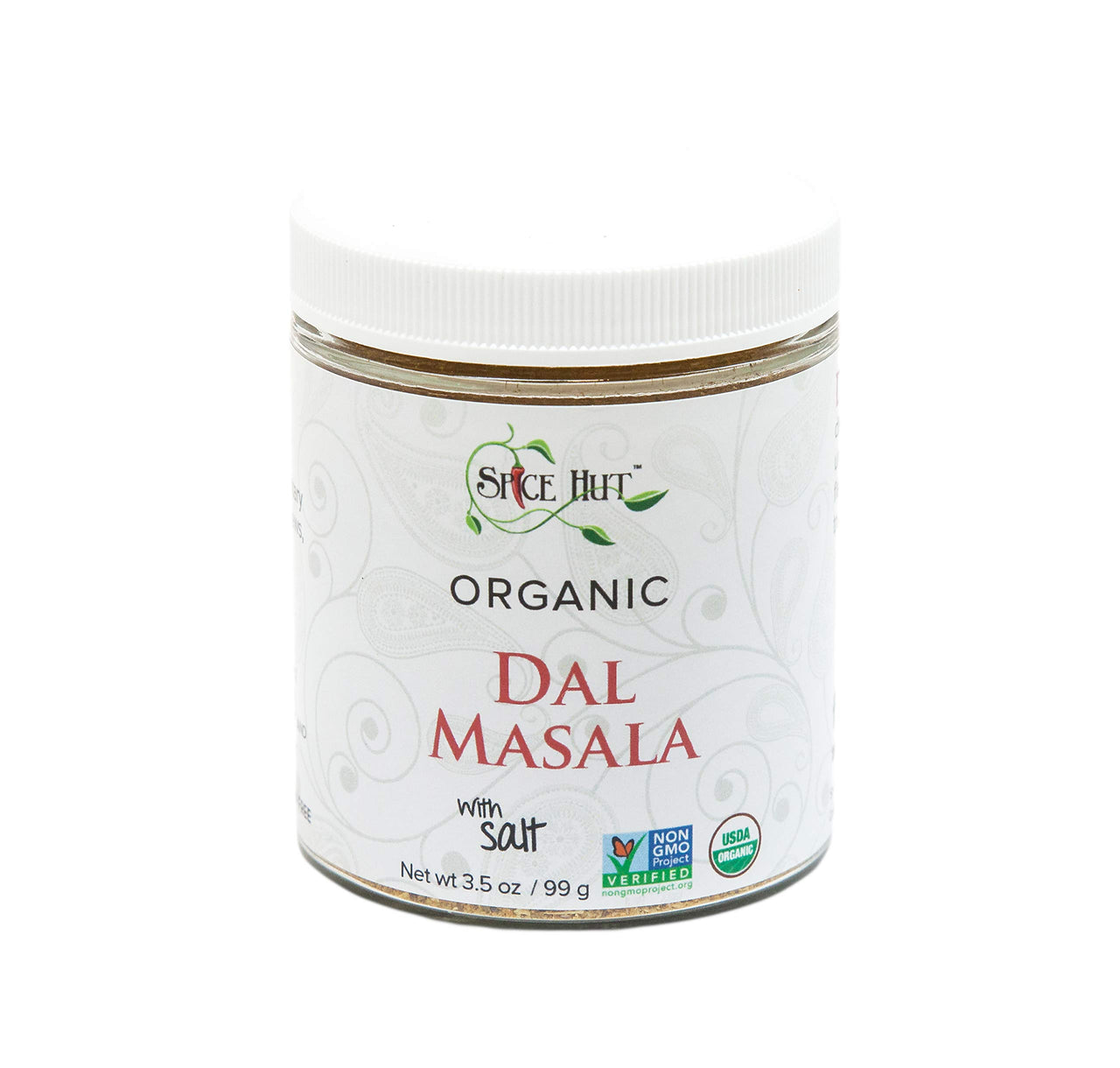 The Spice Hut Organic Dal Masala, Quick & Easy Spice Blend for Indian Cooking, with Salt 3.5 oz