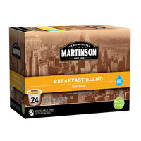 Martinson Single Serve Coffee Capsules, Breakfast Blend, Compatible with Keurig K-Cup Brewers, 24 Count