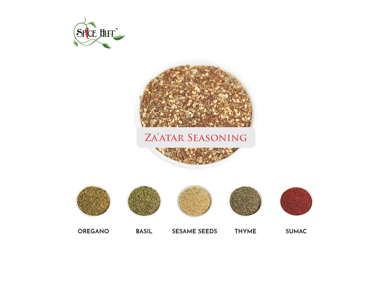 Zaatar Seasoning Zaatar Middle Eastern Spice Blend, The Spice Hut, 2 oz