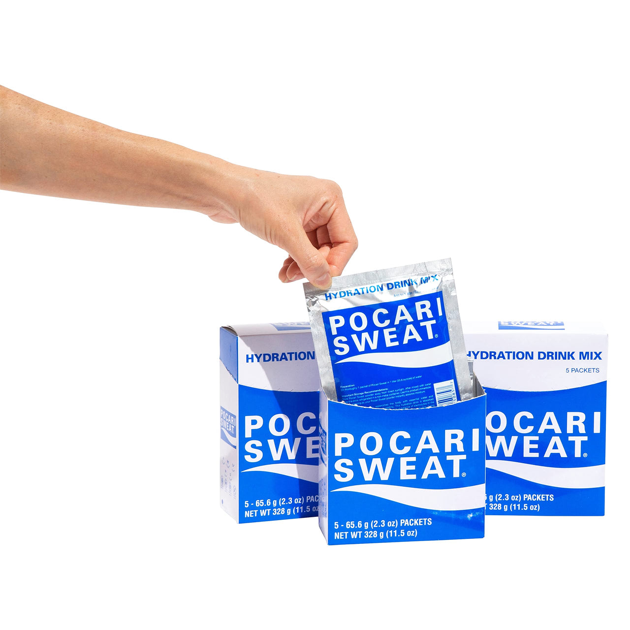 Pocari Sweat Powder - 1 Box, 5 Packets, Now in the USA, Restore the Water and Electrolytes, Hydration That is Smarter Than Water, Japan's  Favorite Hydration Drink (40407)