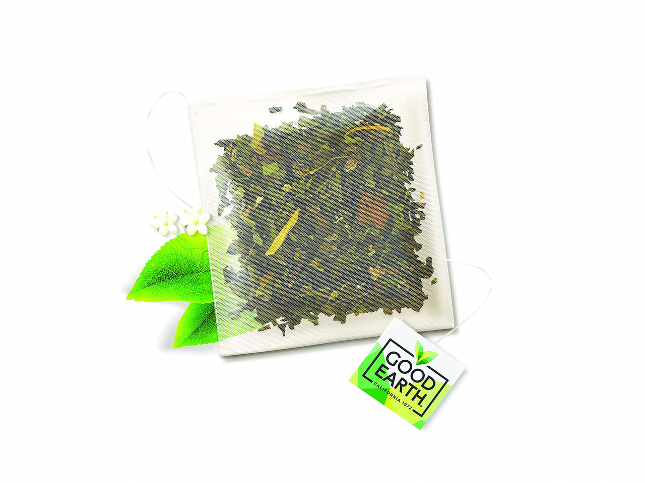Good Earth Sensorial Blend All Natural Elderflower & Pear White Tea, 15 Count Tea Bags (Pack of 5)