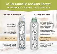 La Tourangelle, Garlic Oil Spray, Enhance Flavor of Pasta, Salad Dressing, Popcorn, Vegetables, and Aioli, 5 fl oz