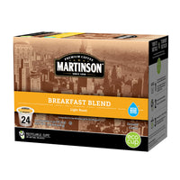 Martinson Single Serve Coffee Capsules, Breakfast Blend, Compatible with Keurig K-Cup Brewers, 24 Count