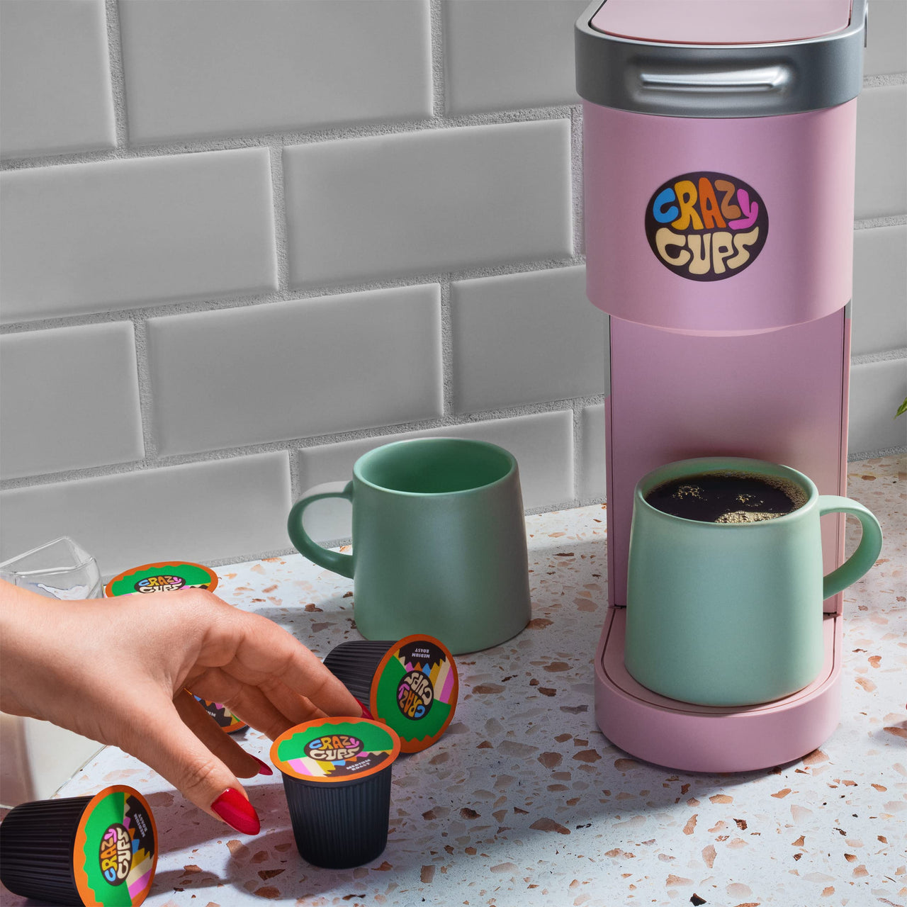 Crazy Cups Flavored Coffee for Keurig K-Cup Machines, Salted Caramel, Hot or Iced Drinks, 22 Single Serve, Recyclable Pods