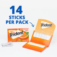 Trident Tropical Twist Sugar Free Gum, 12 Packs of 14 Pieces (168 Total Pieces)