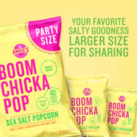 Angie's  BOOMCHICKAPOP Sea Salt Popcorn, Gluten Free, Party Size, 6.7 oz.