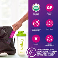 Organic Rapid Hydration Packets by Orgain, Berry Hydro Boost - Packed with Electrolytes & Superfoods, Less Sugar, Gluten Free, Vegan, No Soy Ingredients or Artificial Flavors, Non-GMO (Pack of 8)